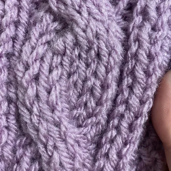 Handmade cable knit headband - Picture 4 of 5